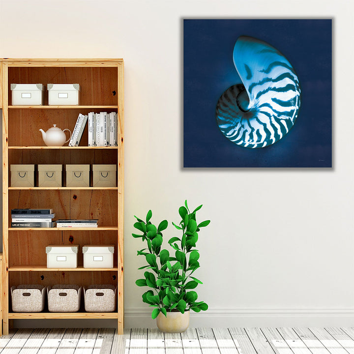 Cyanotype Sea I - Canvas Print Wall Art