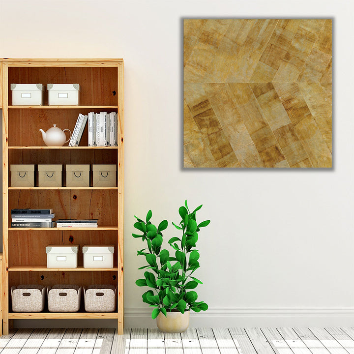 Gilded Herringbone II - Canvas Print Wall Art