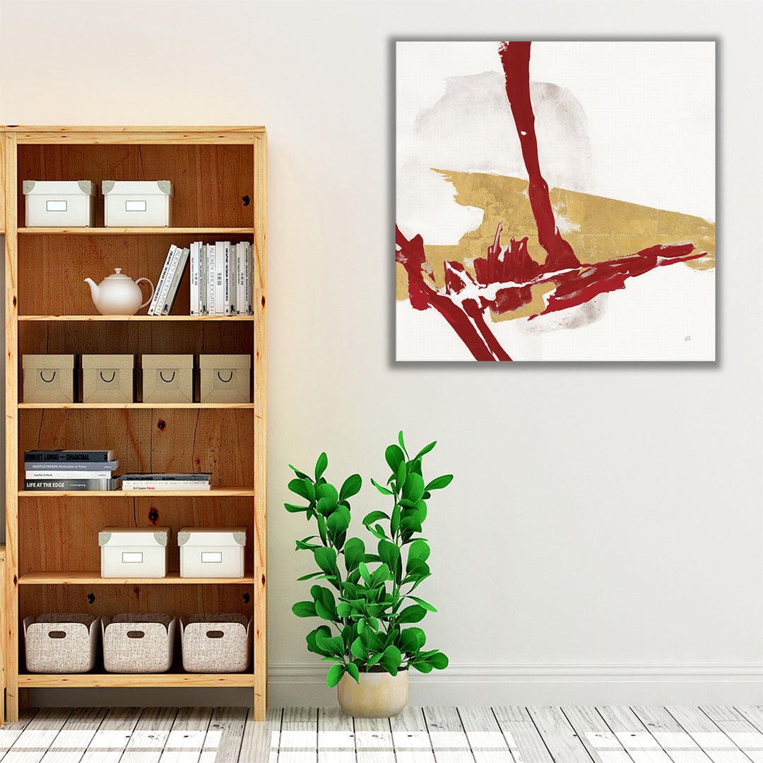 Red Gold IV - Canvas Print Wall Art