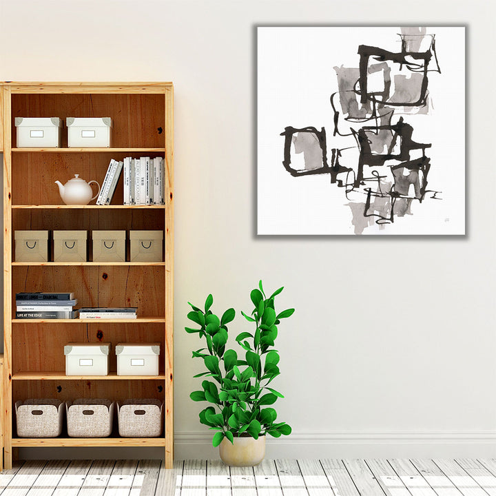 Boxed In I Black and White - Canvas Print Wall Art