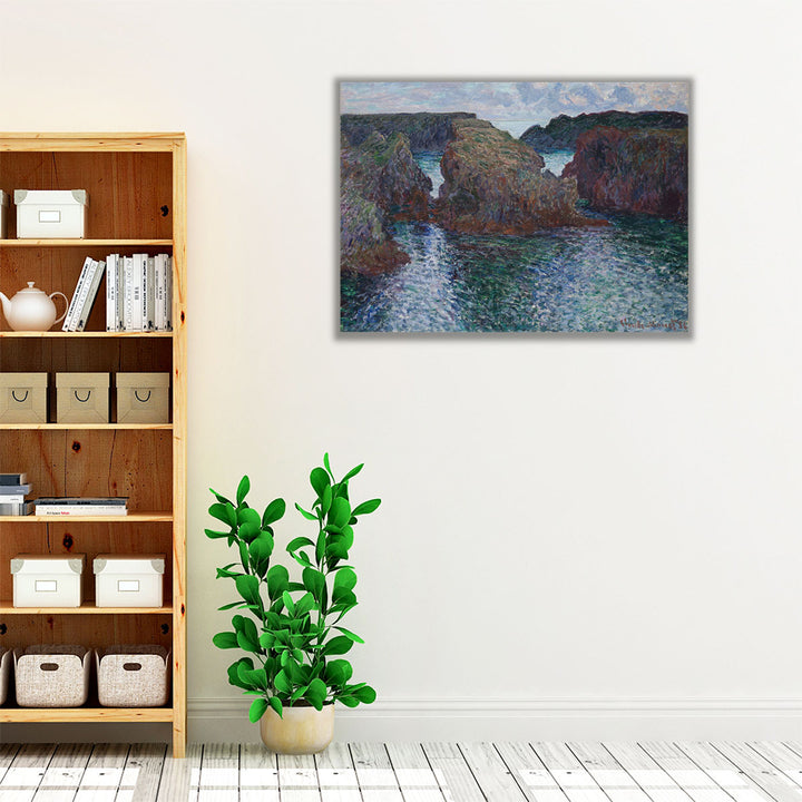 Rocks at Port-Goulphar, Belle-Ile, 1886 - Canvas Print Wall Art