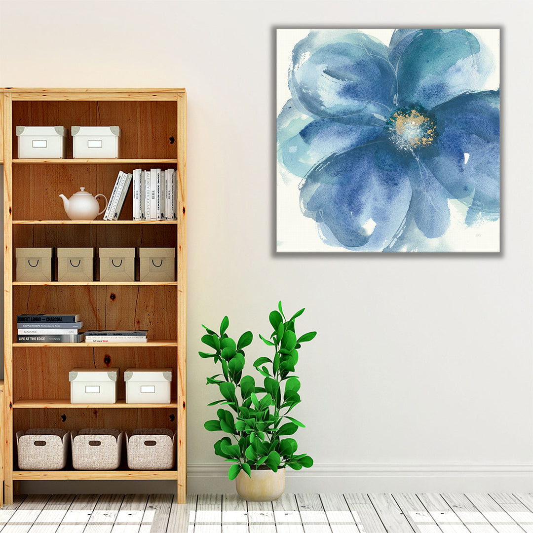 Indigo Mint III - Canvas Print Wall Art