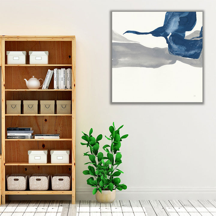 Sapphire and Gray I - Canvas Print Wall Art