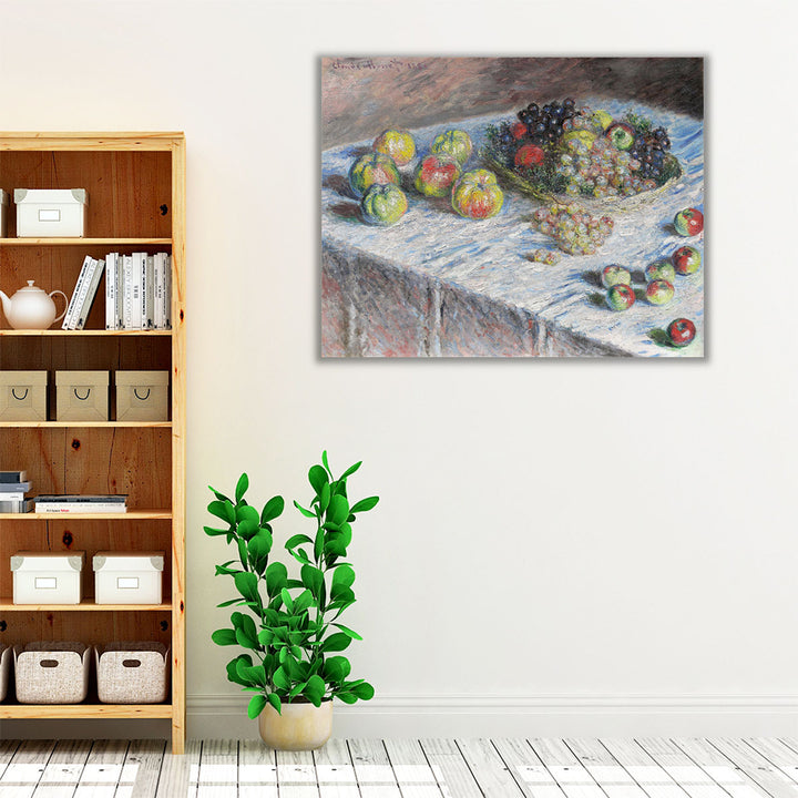 Apples and Grapes, 1880 - Canvas Print Wall Art