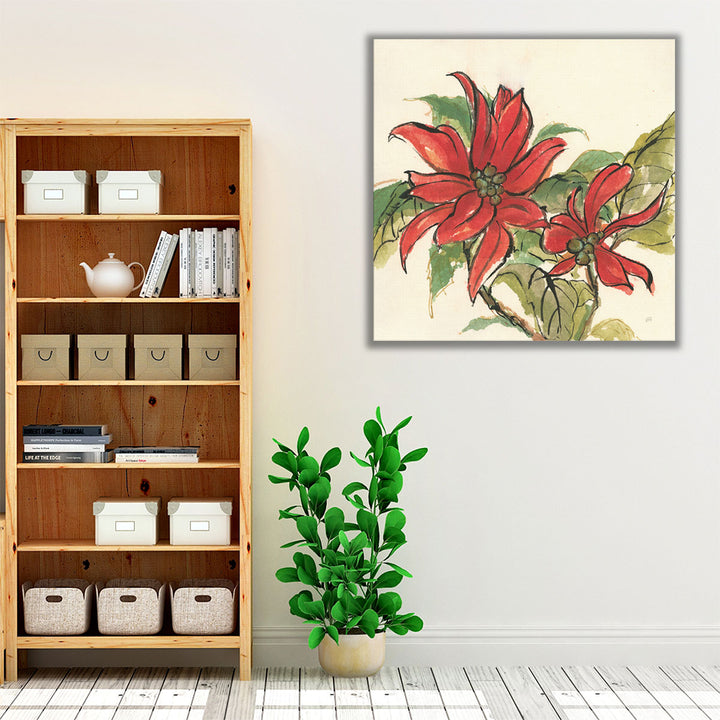 Poinsettia II - Canvas Print Wall Art