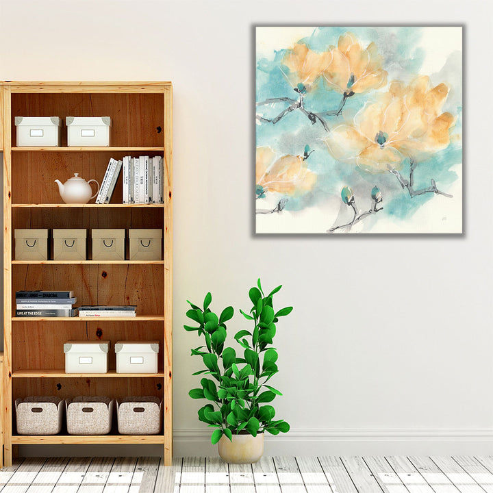 Teal Buds I - Canvas Print Wall Art