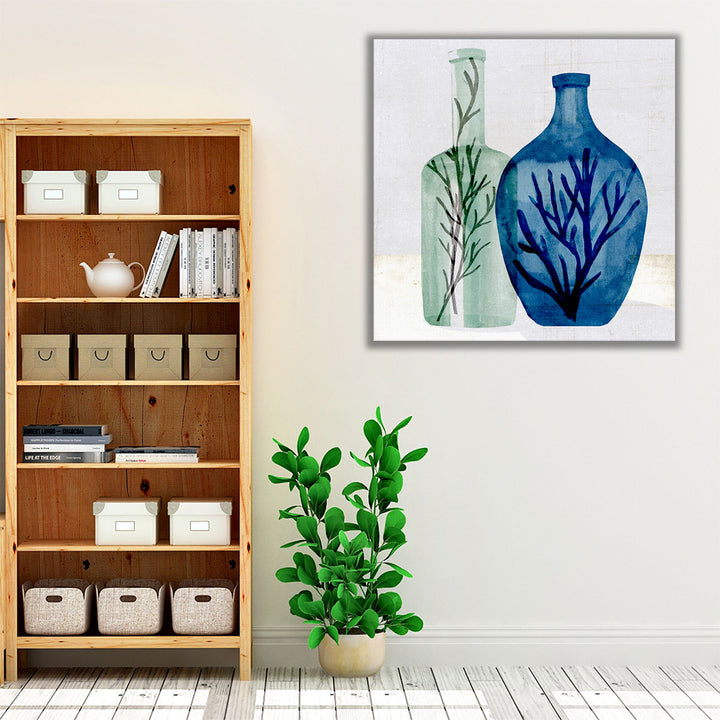 Sea Glass Vase I - Canvas Print Wall Art