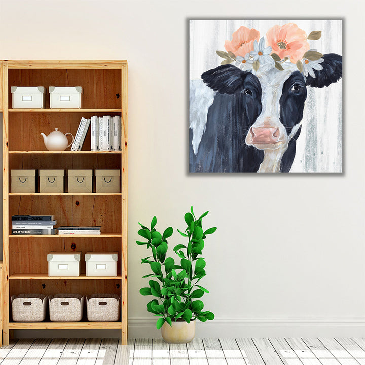 Susie in Flowers I - Canvas Print Wall Art