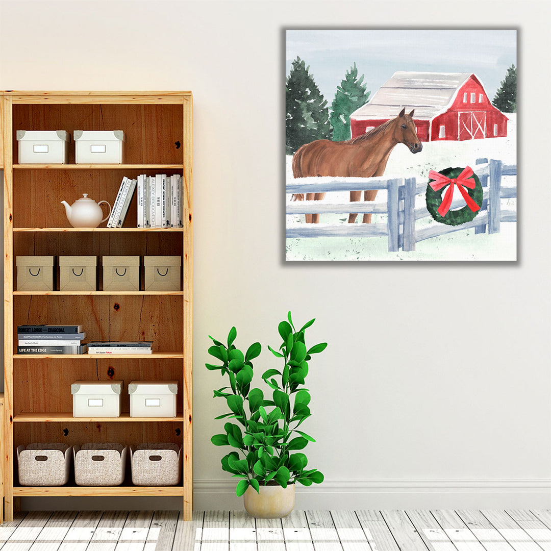 Christmas Farm I - Canvas Print Wall Art