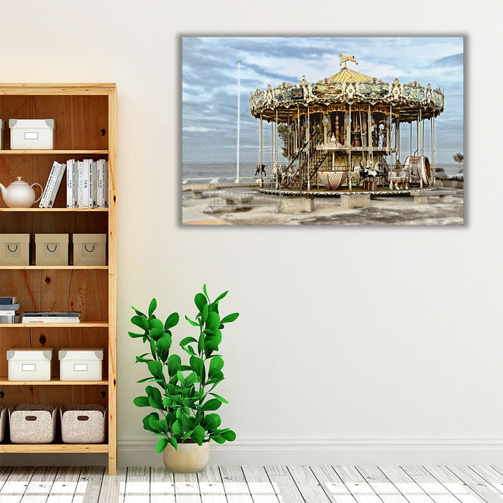 Arcachon Carousel - Canvas Print Wall Art