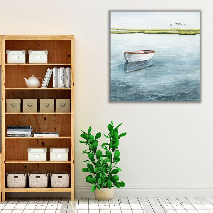 Anchored Bay I - Canvas Print Wall Art