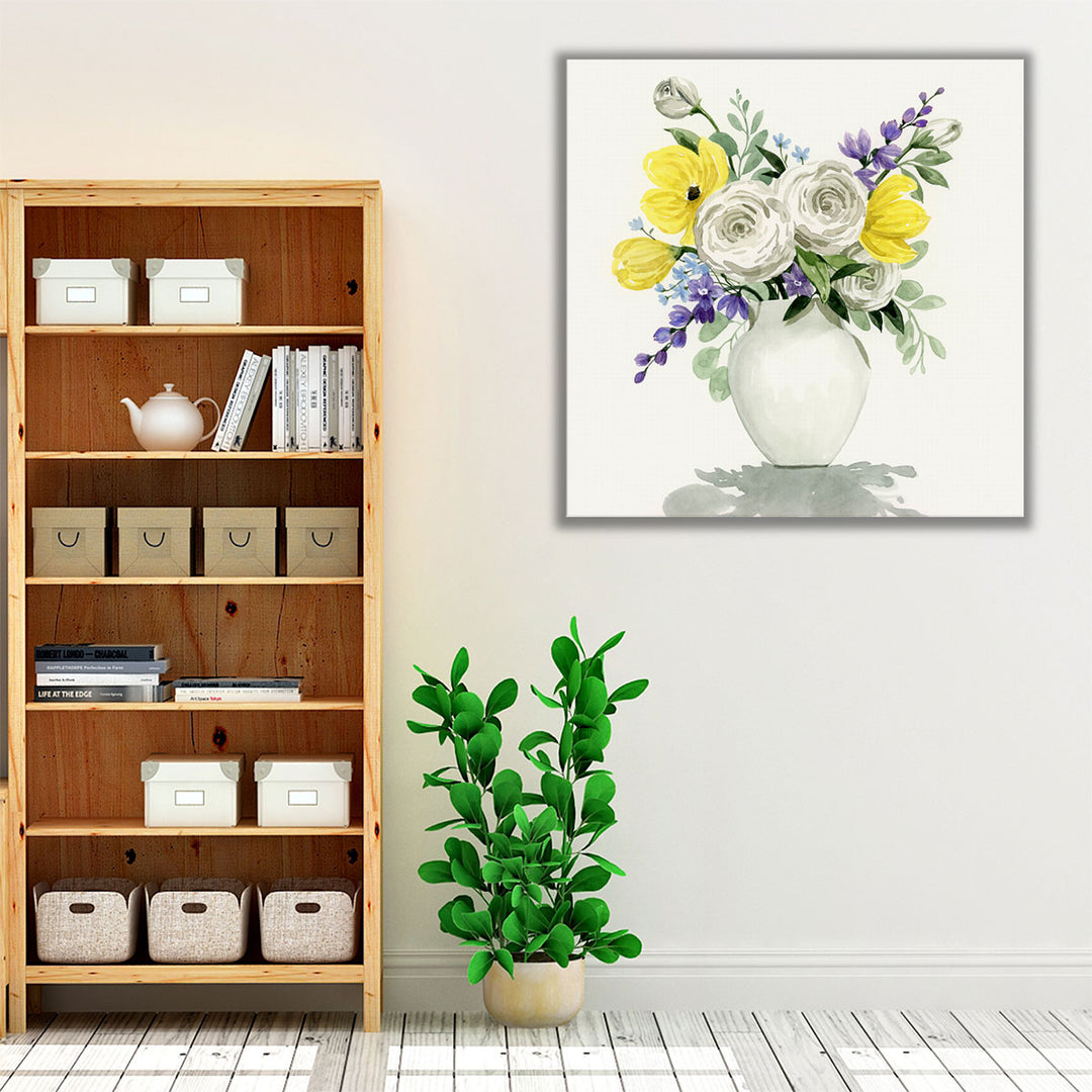 Bouquet Shadows I - Canvas Print Wall Art