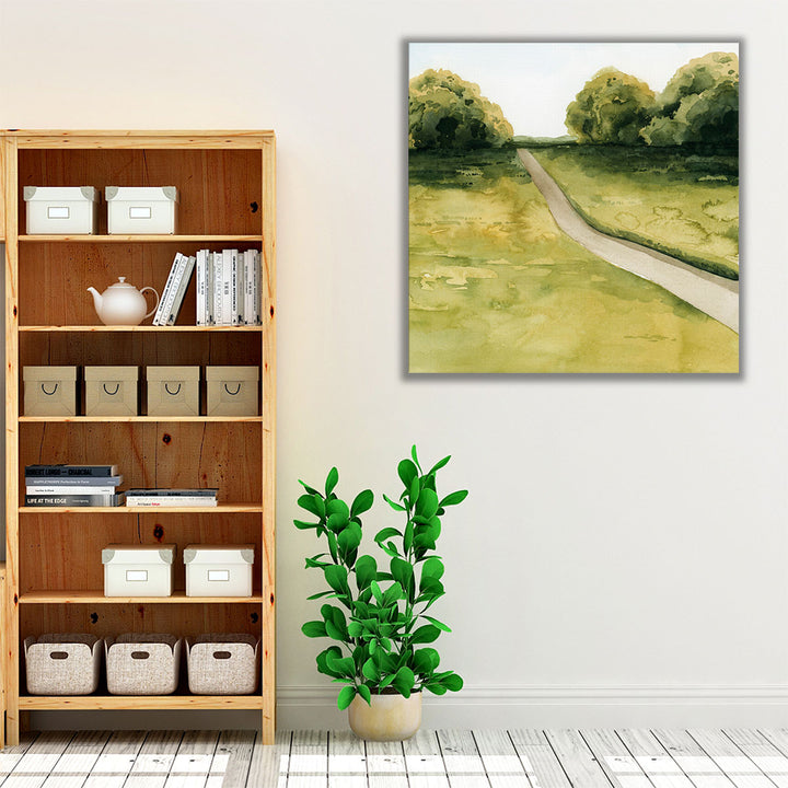 Golden Walk II - Canvas Print Wall Art