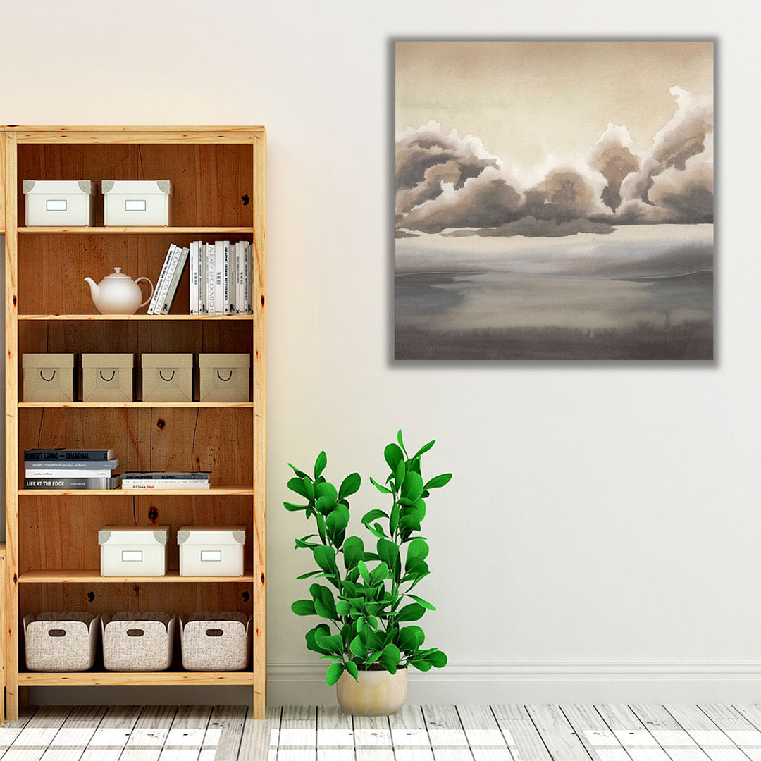 Sepia Sea Fret I - Canvas Print Wall Art