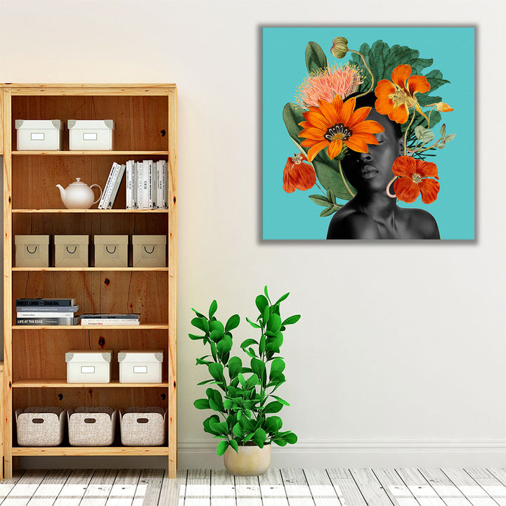 Tangerine Tropics I - Canvas Print Wall Art