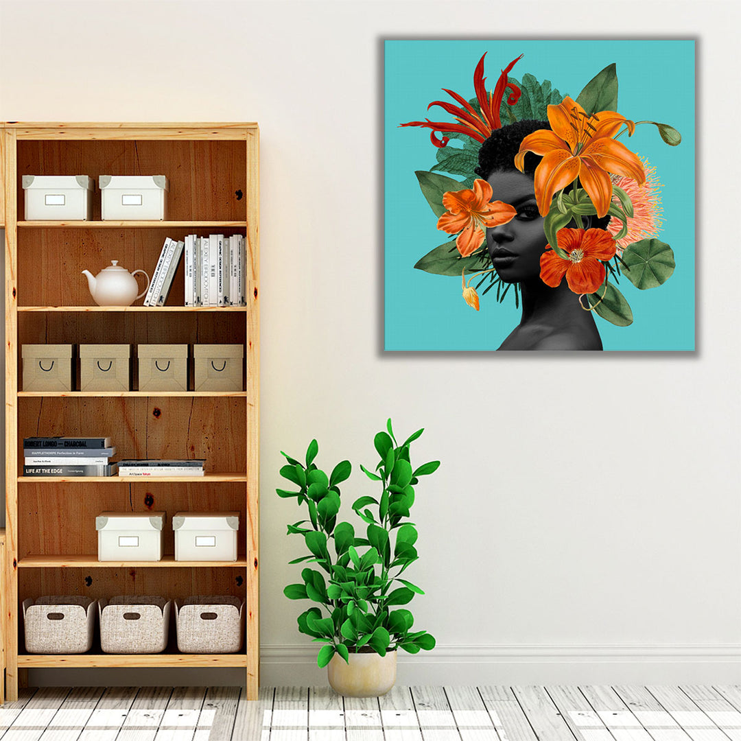 Tangerine Tropics II - Canvas Print Wall Art