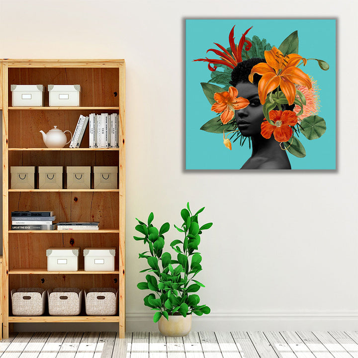 Tangerine Tropics II - Canvas Print Wall Art