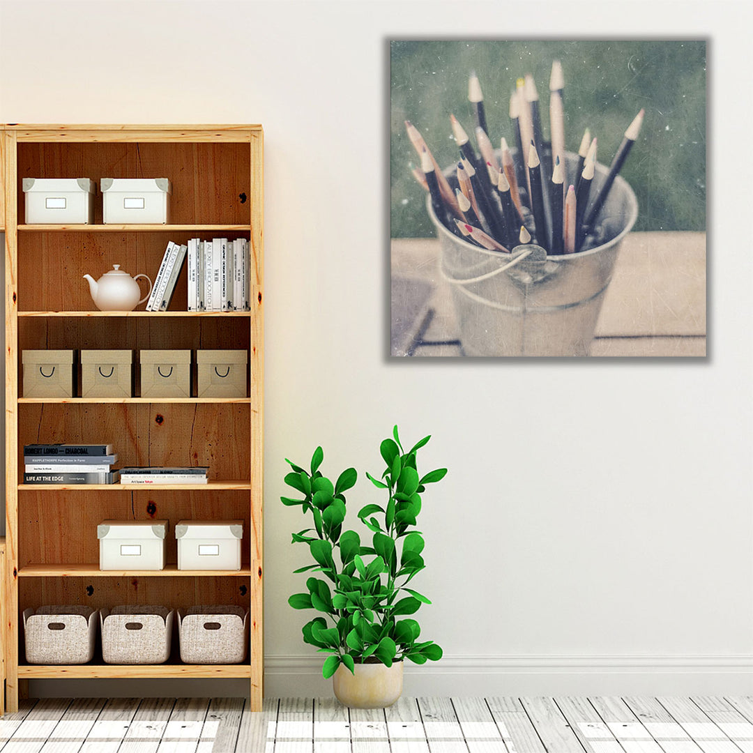 Vintage School V - Canvas Print Wall Art