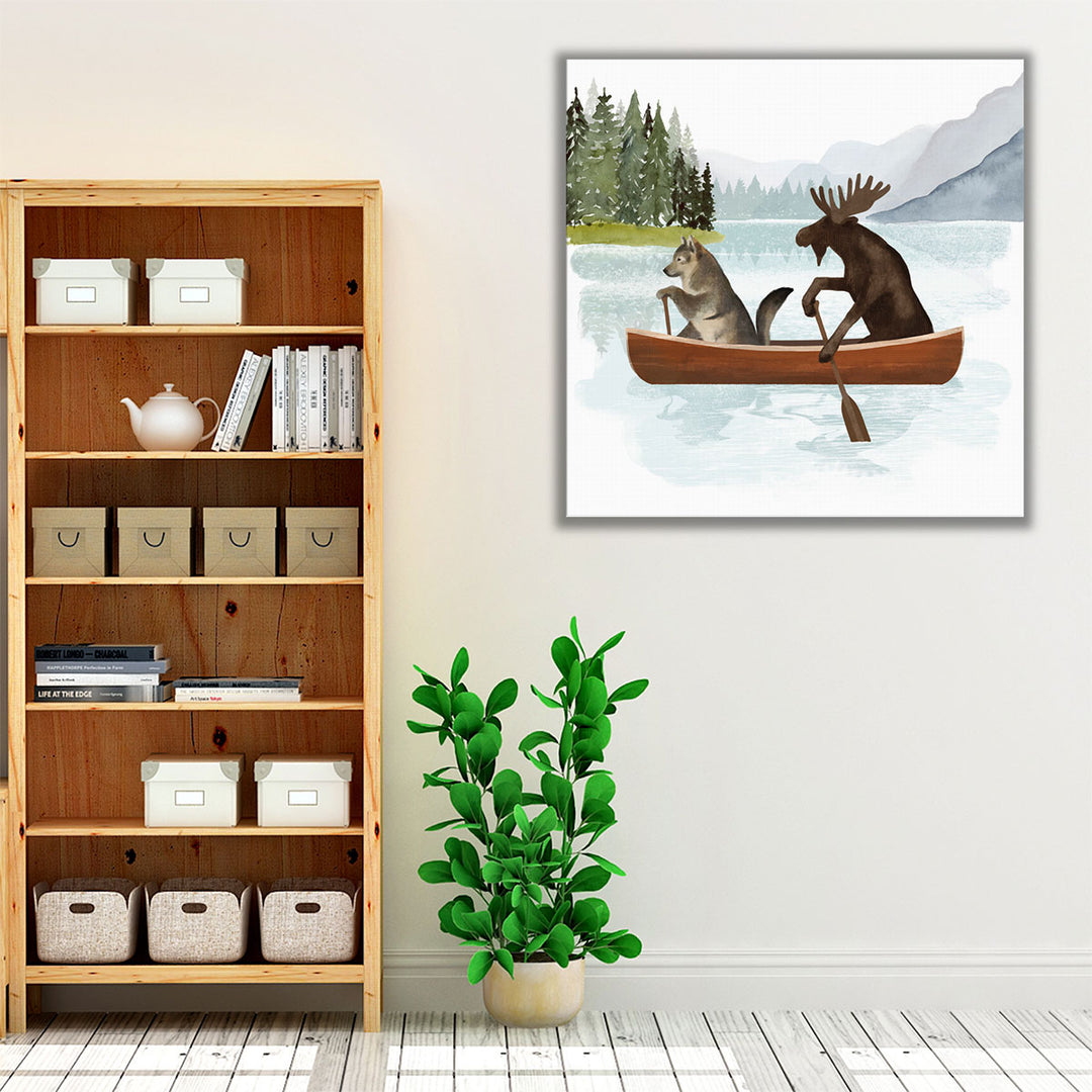 Canoe Trip II - Canvas Print Wall Art