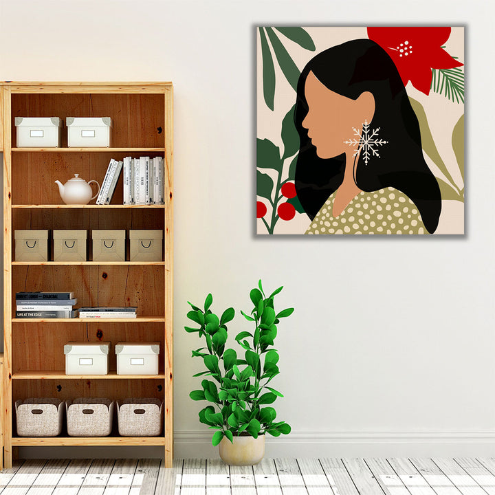 Christmas Earring II - Canvas Print Wall Art