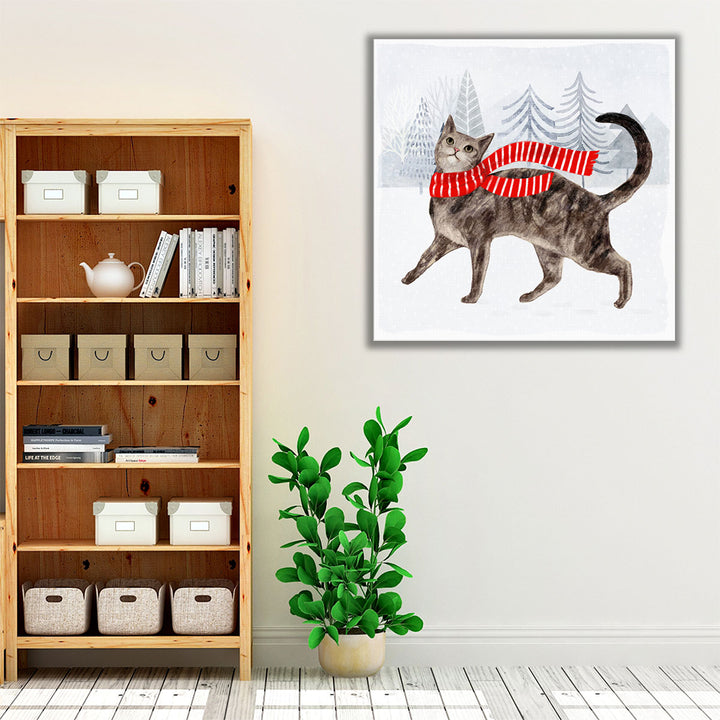 Christmas Cats & Dogs I - Canvas Print Wall Art