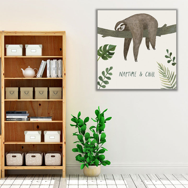 Sloth Sayings II - Canvas Print Wall Art