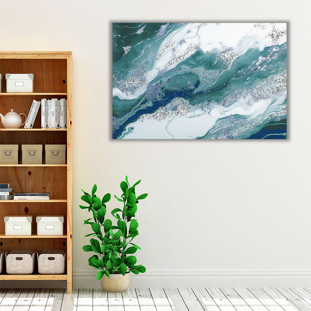 Rivers Of Blue - Canvas Print Wall Art