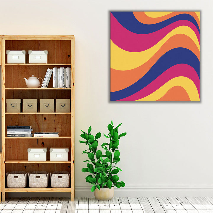 Groovy Waves - Canvas Print Wall Art