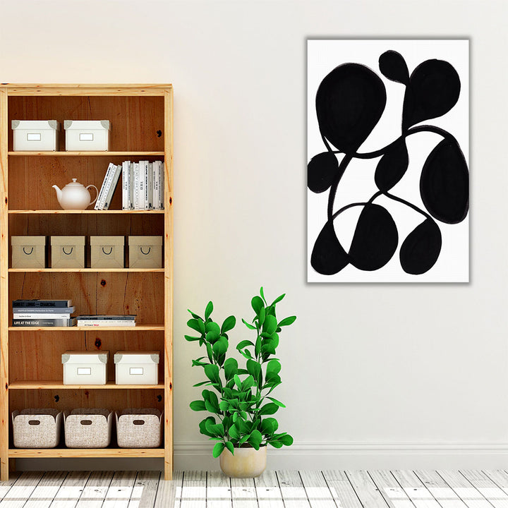 Ying Yang 3 Black and White - Canvas Print Wall Art