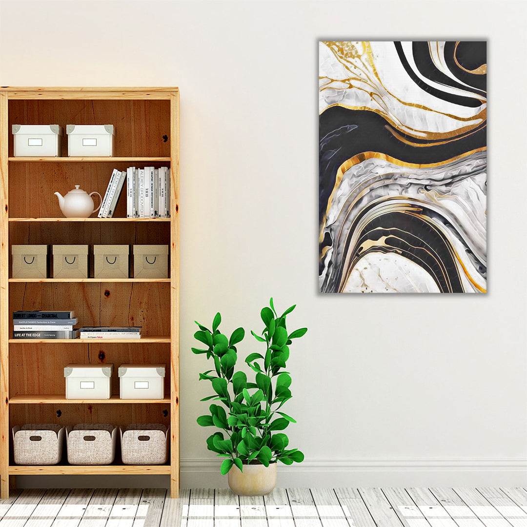 Marbled Fluid - Canvas Print Wall Art