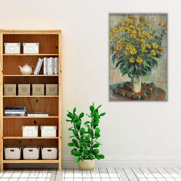 Jerusalem Artichoke Flowers, 1880 - Canvas Print Wall Art