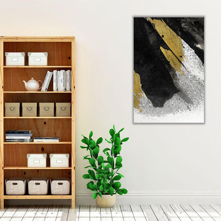 Black Strokes 2 - Canvas Print Wall Art