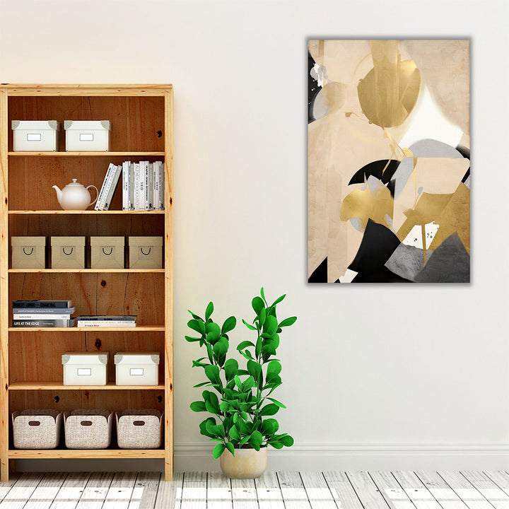 Neutral Gold 1 - Canvas Print Wall Art