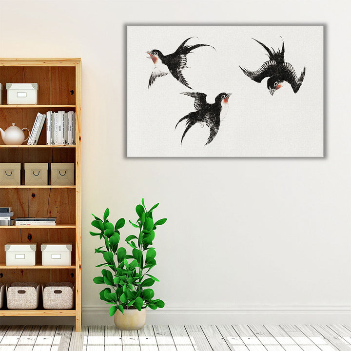 Birds, from Album of Sketches, 1814 - Canvas Print Wall Art