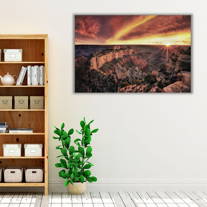 Canyon Sunset IV - Canvas Print Wall Art