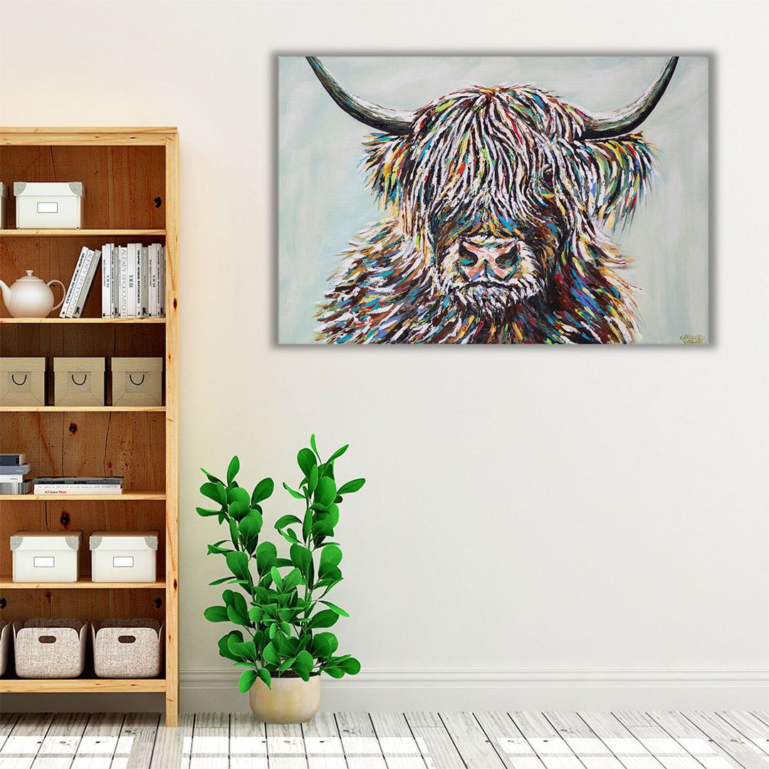 Woolly Highland II - Canvas Print Wall Art