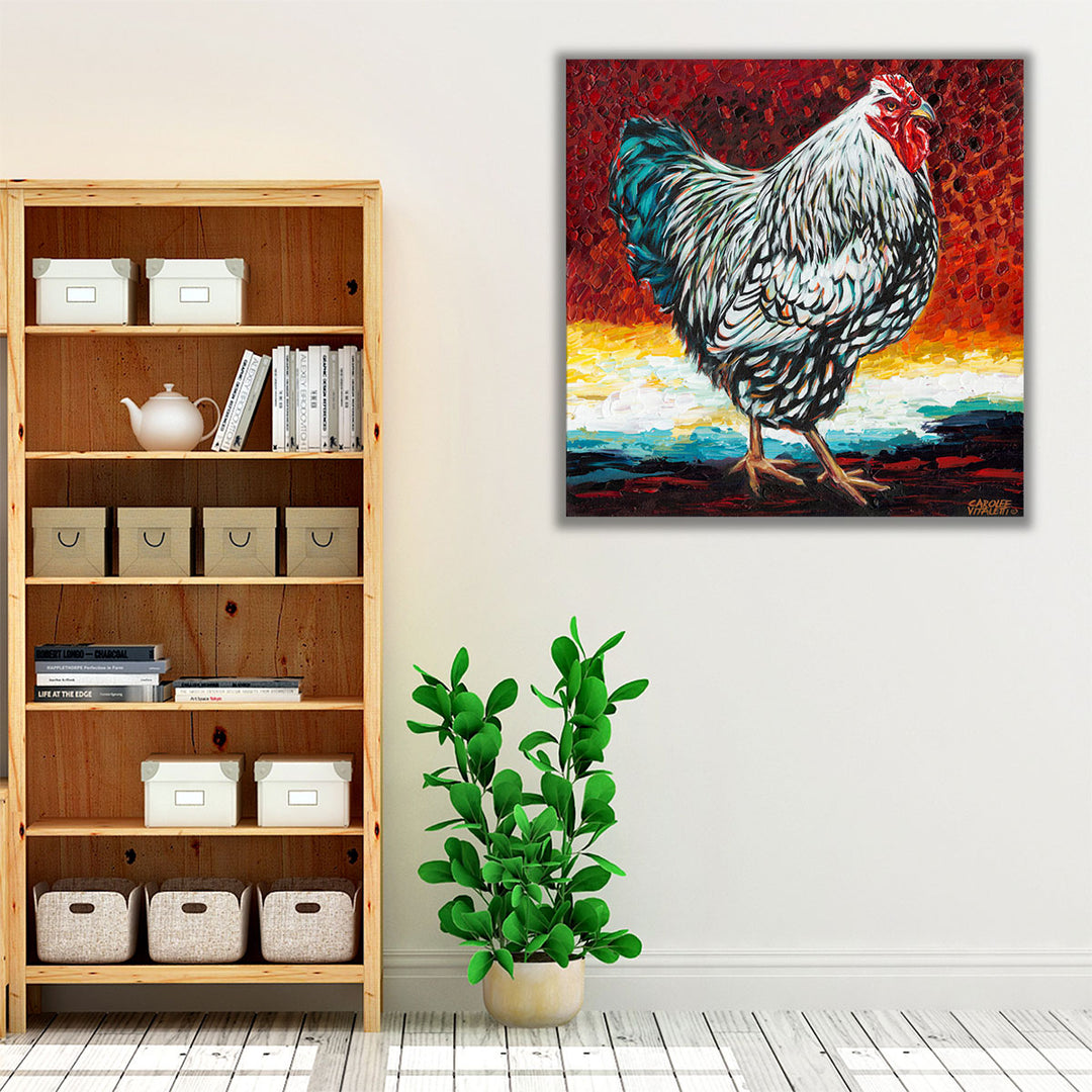 Fancy Chicken I - Canvas Print Wall Art