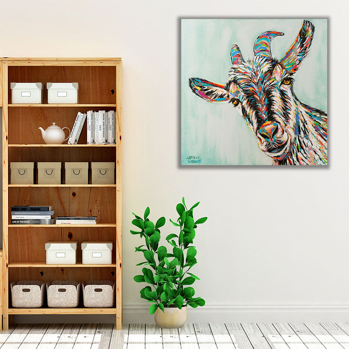 Funny Goat I - Canvas Print Wall Art