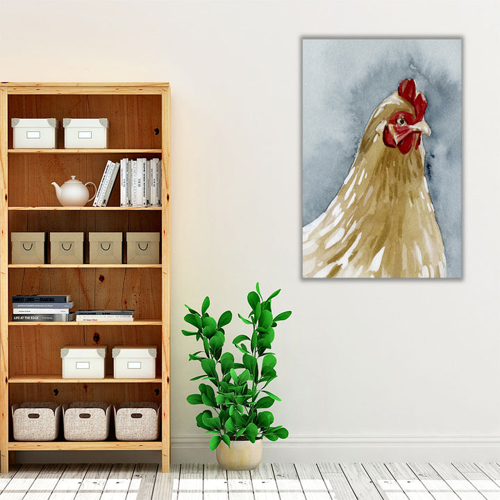 Chicken Portrait II - Canvas Print Wall Art