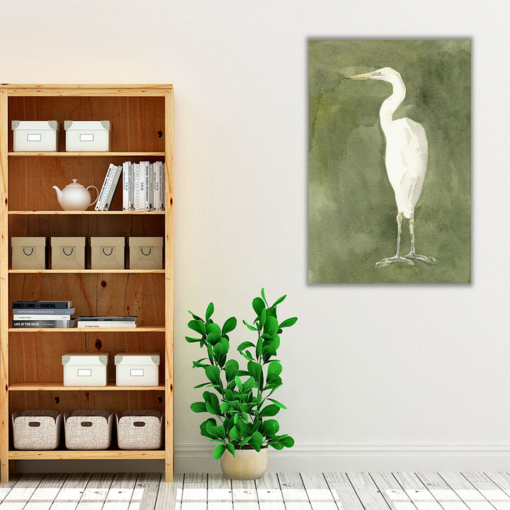 Emerald Heron IV - Canvas Print Wall Art