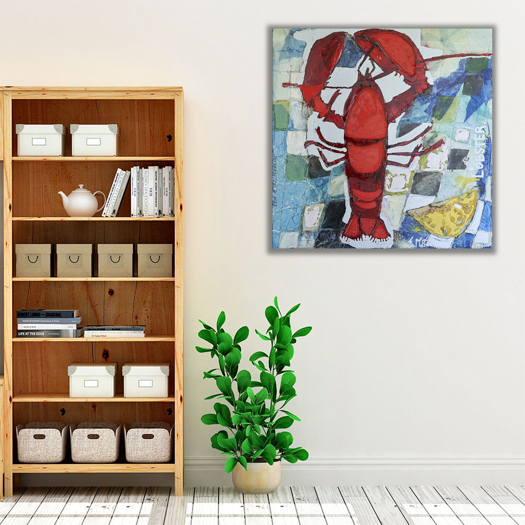 Brilliant Maine Lobster IV - Canvas Print Wall Art