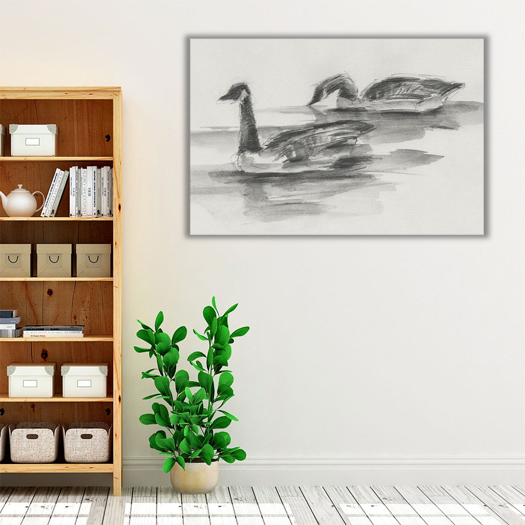 Geese Study II - Canvas Print Wall Art