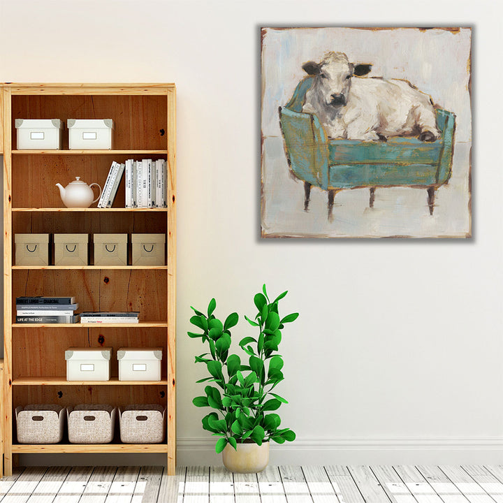 Moo-ving In I - Canvas Print Wall Art