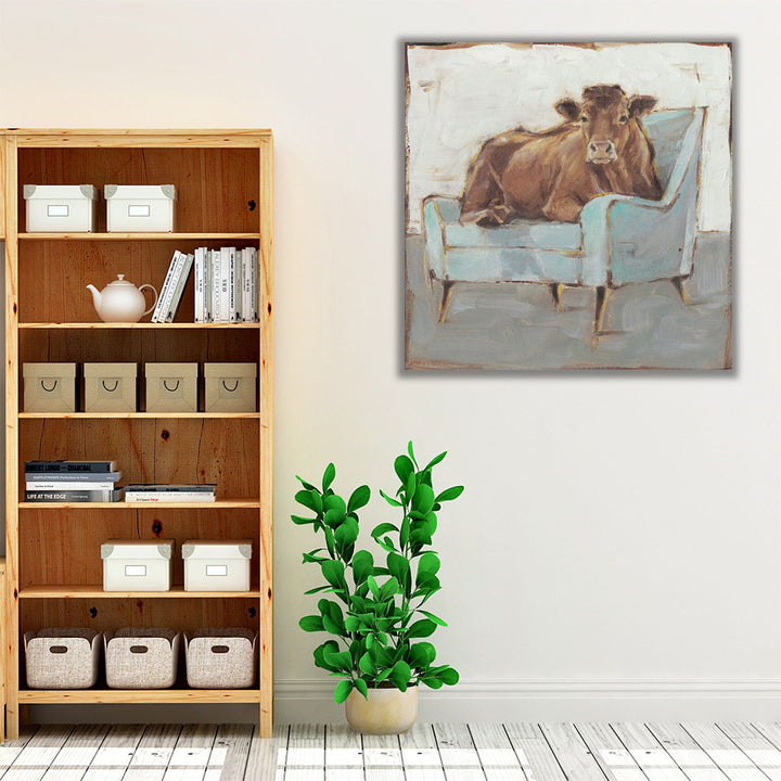 Moo-ving In IV - Canvas Print Wall Art