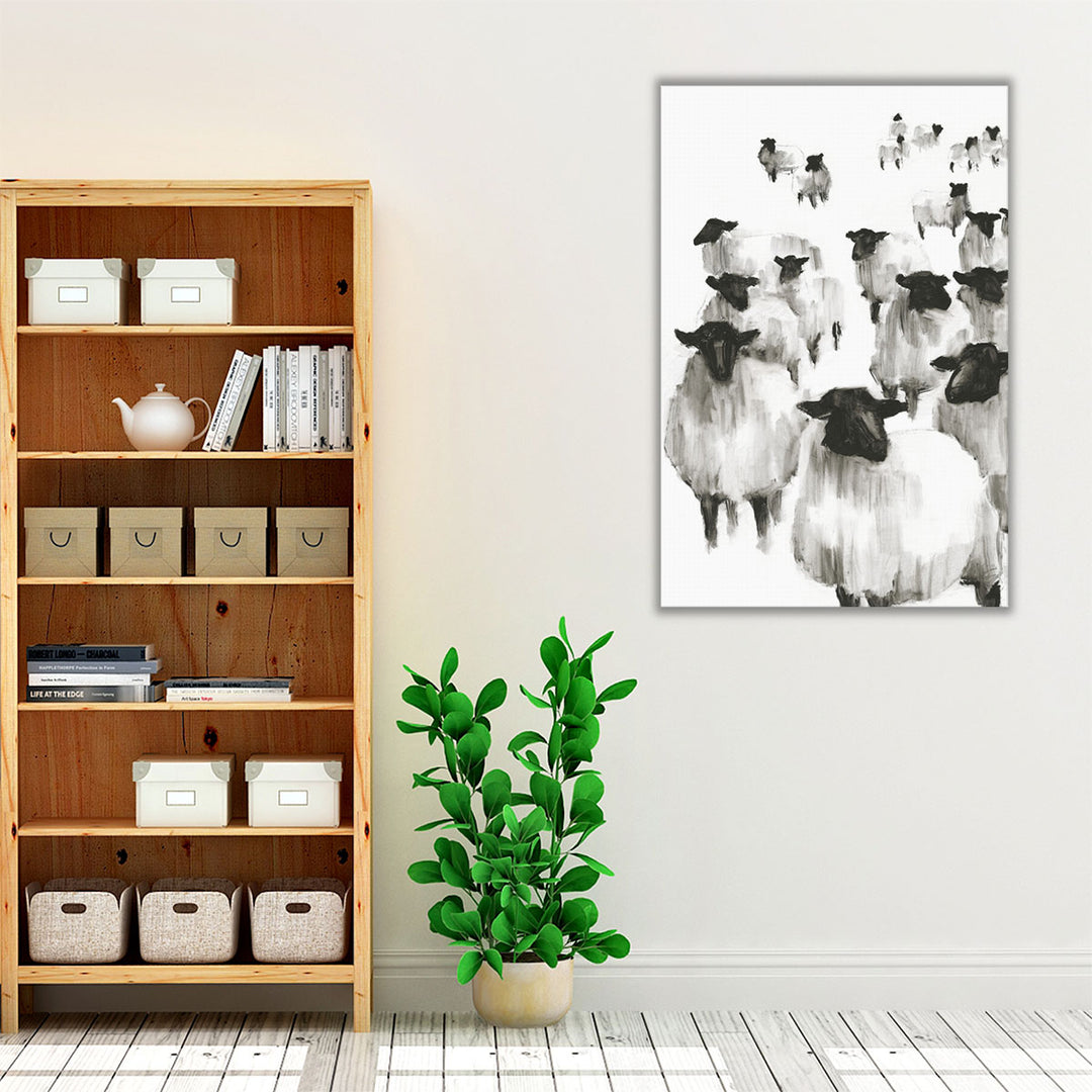 Counting Sheep I - Canvas Print Wall Art