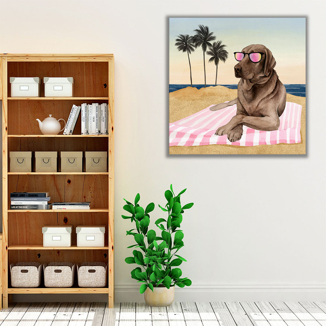 Sun Lovin Pups I - Canvas Print Wall Art