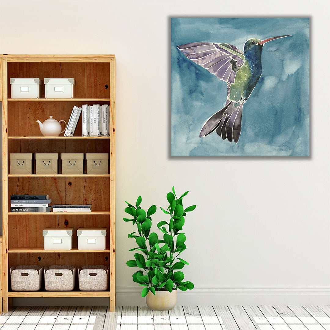 Watercolor Hummingbird I - Canvas Print Wall Art