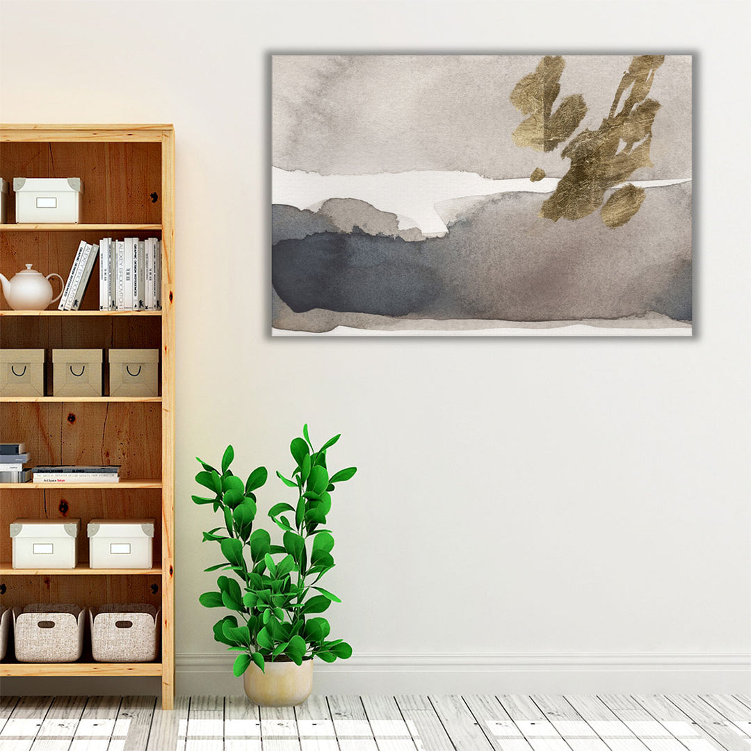 Watercolor with Gold II - Canvas Print Wall Art