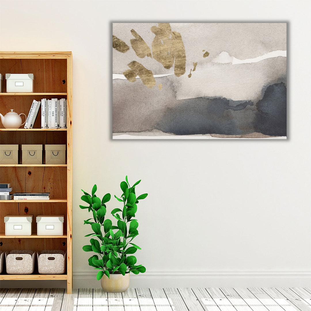 Watercolor with Gold III - Canvas Print Wall Art