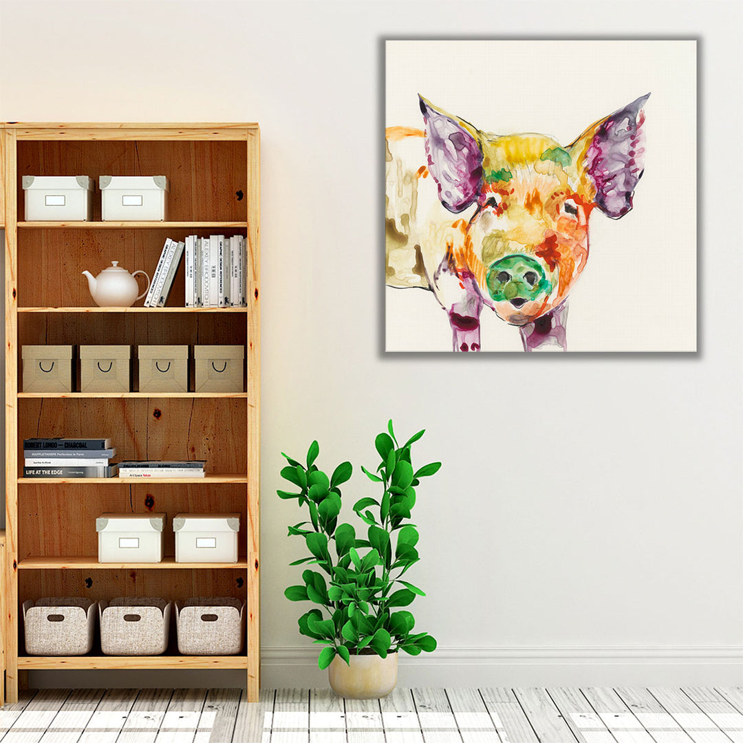 Hi Fi Farm Animals III - Canvas Print Wall Art